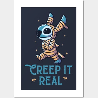 Creep It Real Funny Cute Spooky Posters and Art
